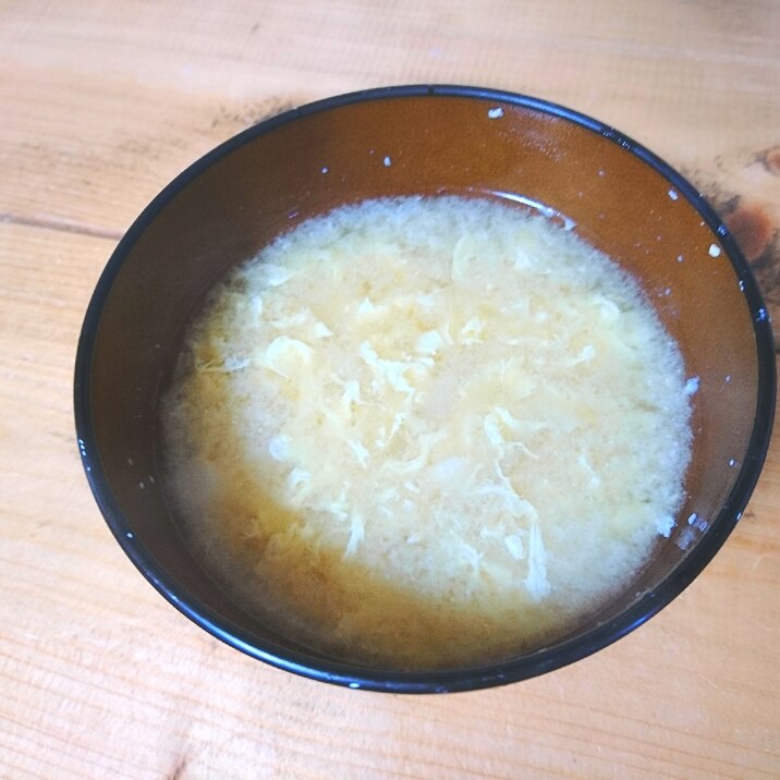 卵とじお味噌汁